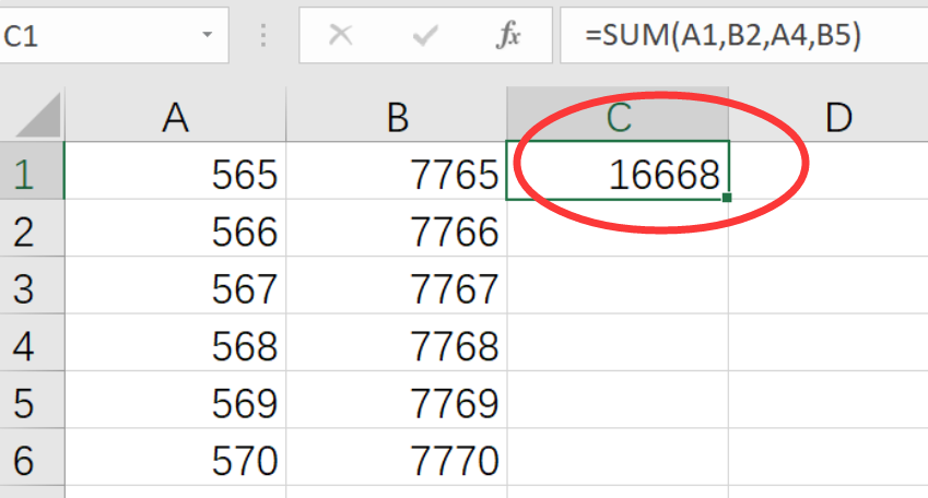 excel表格数字求和出现SUM（）解决方案？