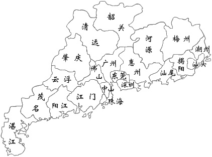 中国各省轮廓黑白图