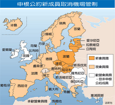 欧洲国家都有哪些是申根国？