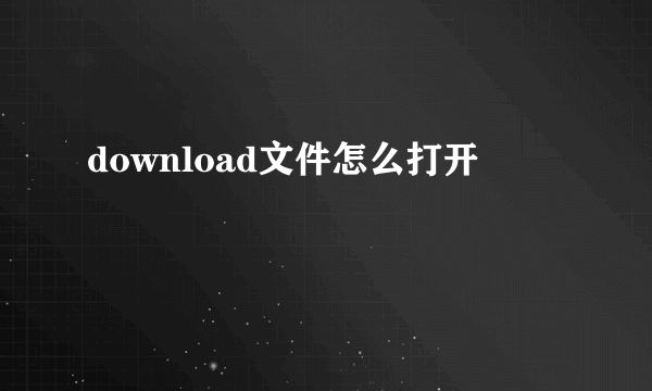 download文件怎么打开