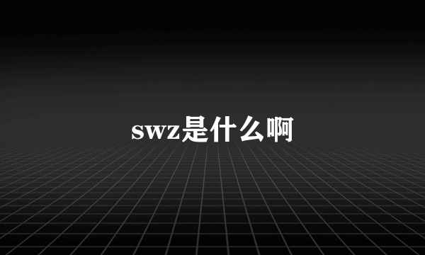 swz是什么啊