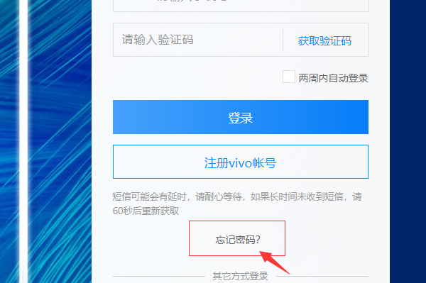 Vivo 手机账户密码怎么解开？