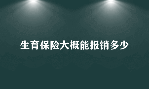 生育保险大概能报销多少