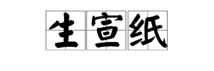 生宣纸 宣纸 毛边纸 有什么区别啊