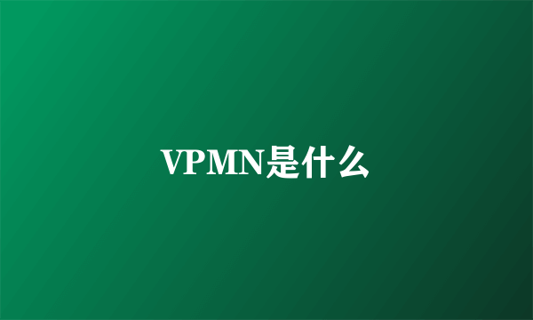 VPMN是什么