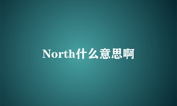 North什么意思啊