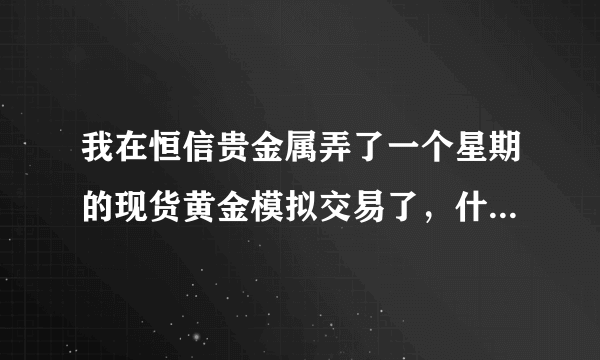 我在恒信贵金属弄了一个星期的现货黄金模拟交易了，什么时候可以实盘交易呢？