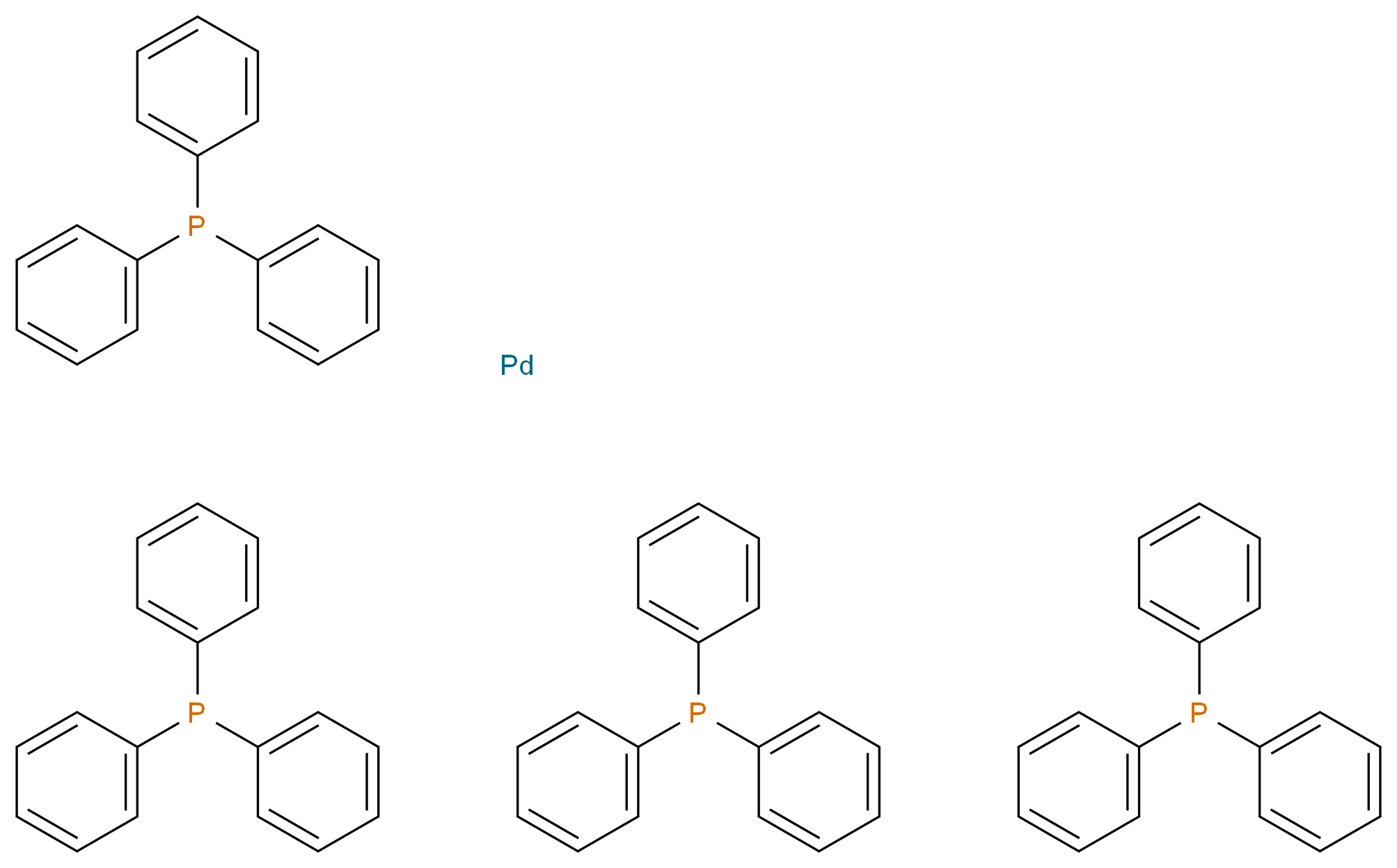 四（三苯基膦）钯的结构与性质