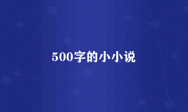 500字的小小说