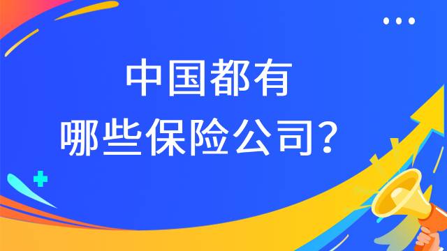 中国都有哪些保险公司？