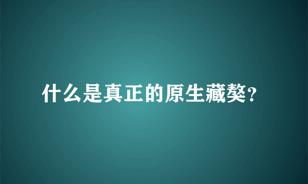 什么是真正的原生藏獒？