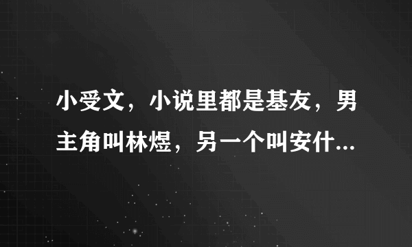 小受文，小说里都是基友，男主角叫林煜，另一个叫安什么来了，求小说名字